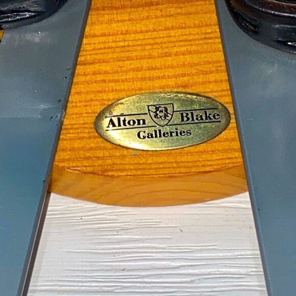 Tender Heart Treasures Vintage Kids Skiing Teddy Bear Toy - Blue and Purple - Picture 6 of 10